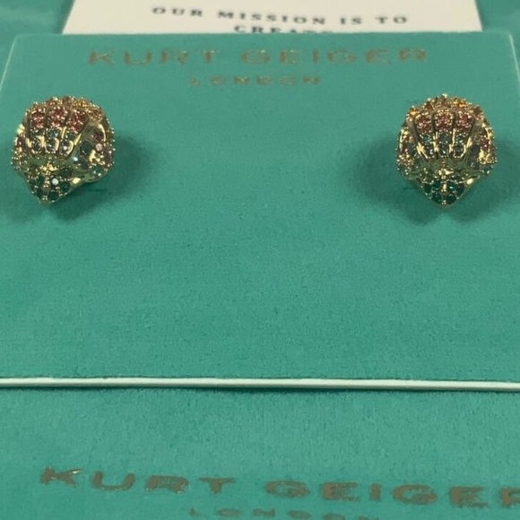 Kurt Geiger Crystal Eagle Earrings - Picture 3 of 7